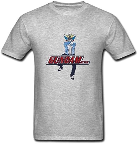 Gundam Style Mens T-Shirt Gray Size XXXL