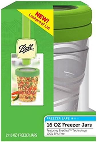 16oz Pint Plastic Freezer Jars with Lids [4ct]