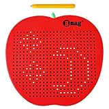 BMAG Magnetic Drawing Tablet, Educational Free Flay Doodle Board Magnatab Toys (red, Large)