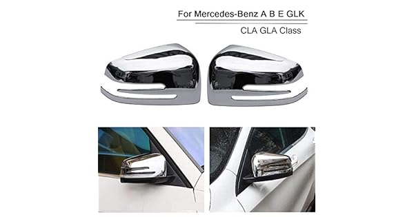 New Chrome Rearview Mirror Cover For Mercedes-Benz A B E GLK CLA GLA Class