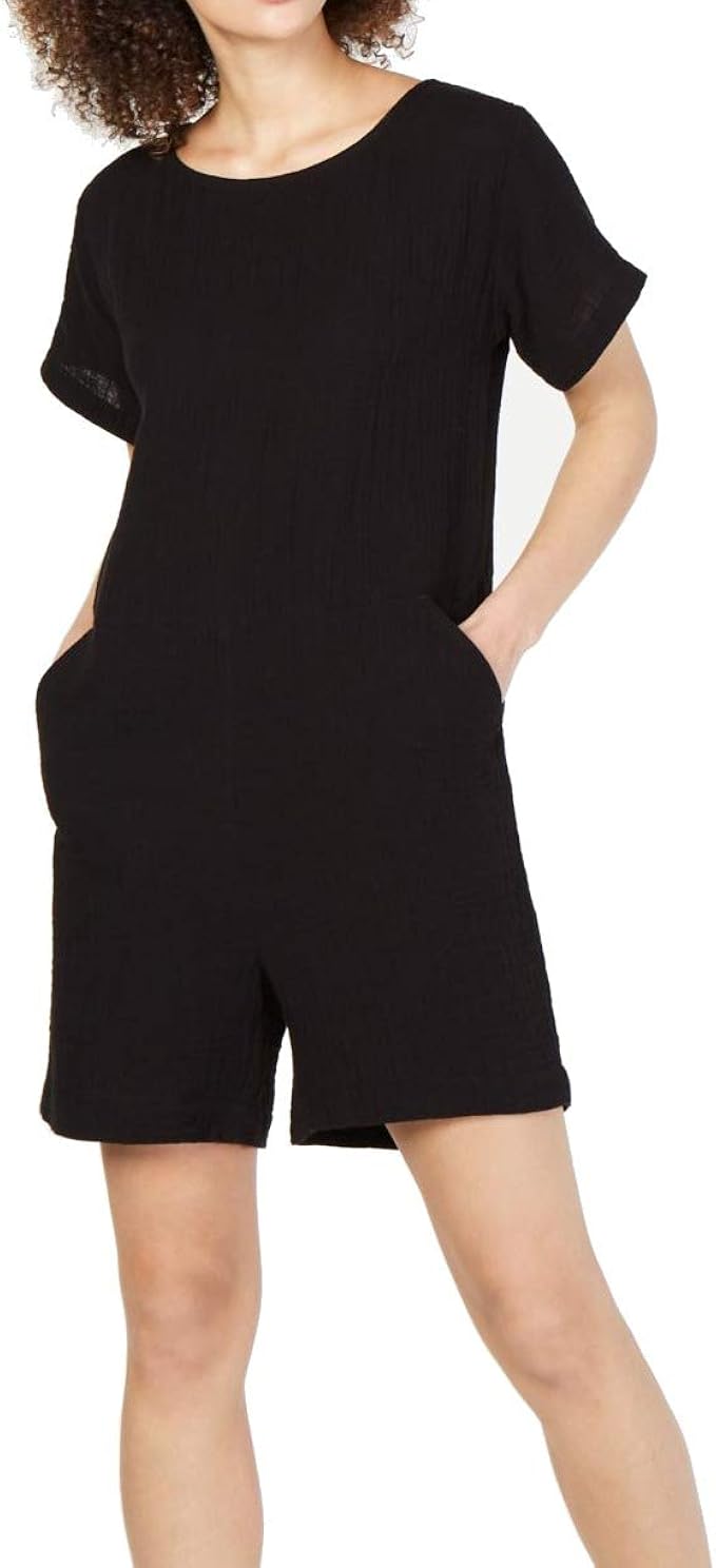 eileen fisher linen romper