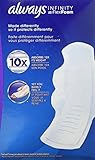 Always Infinity Extra Heavy Overnight Pads w/ Flexi Wings, 24 Ct - Pack of 2