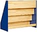Amazon Basics Single-Sided Wooden Book Display, Blue