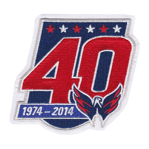 2014-15 Washington Capitals 40th Team Anniversary Jersey Patch