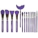 LORMAY 13 Pcs Silicone Brush Set. Perfect Applicators for Epoxy Resin Crafting, Facial Mask, Mascara Shield and Eyeshadow Shield.and Cream Beauty Products (Purple)