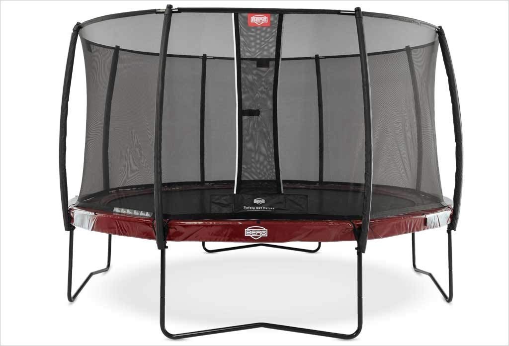 Trampoline BERG Elite 430 -ROUGE- avec filet de sécurité Deluxe ...