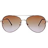 The Fresh Oversize Rimless Ocean Color Lens Aviator Sunglasses Gift Box