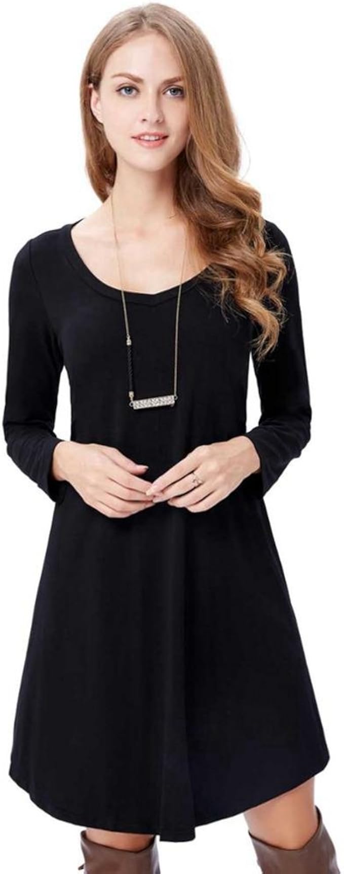 amazon black t shirt dress