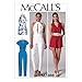 McCall's Patterns M7366 Misses' Pleated Surplice or Plunging-Neckline Rompers, Jumpsuits & Belt, E5 (14-16-18-20-22)