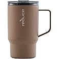 REDUCE Hot1 18 oz Hot1 Stainless Steel Insulated Mug with Temperature Adjusting Lid - Dual-Wall Vacuum, Cupholder Friendly - Keeps Drinks Hot for 6 Hours - Ideal for Coffee, Tea & Other - Java