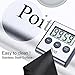 Poit Stainless Steel Digital Kitchen Timer with Magnetic Back and Retractable Stand