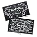 Chalkboard Colored Thank You Business Cards (3.5