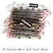 Ltvystore 1500pcs 75 Values 1 ohm - 10M ohm 1/4W Carbon Film Resistors Assortment Kit Assorted Set