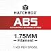 HATCHBOX ABS 3D Printer Filament, Dimensional Accuracy +/- 0.03 mm, 1 kg Spool, 1.75 mm, Orange