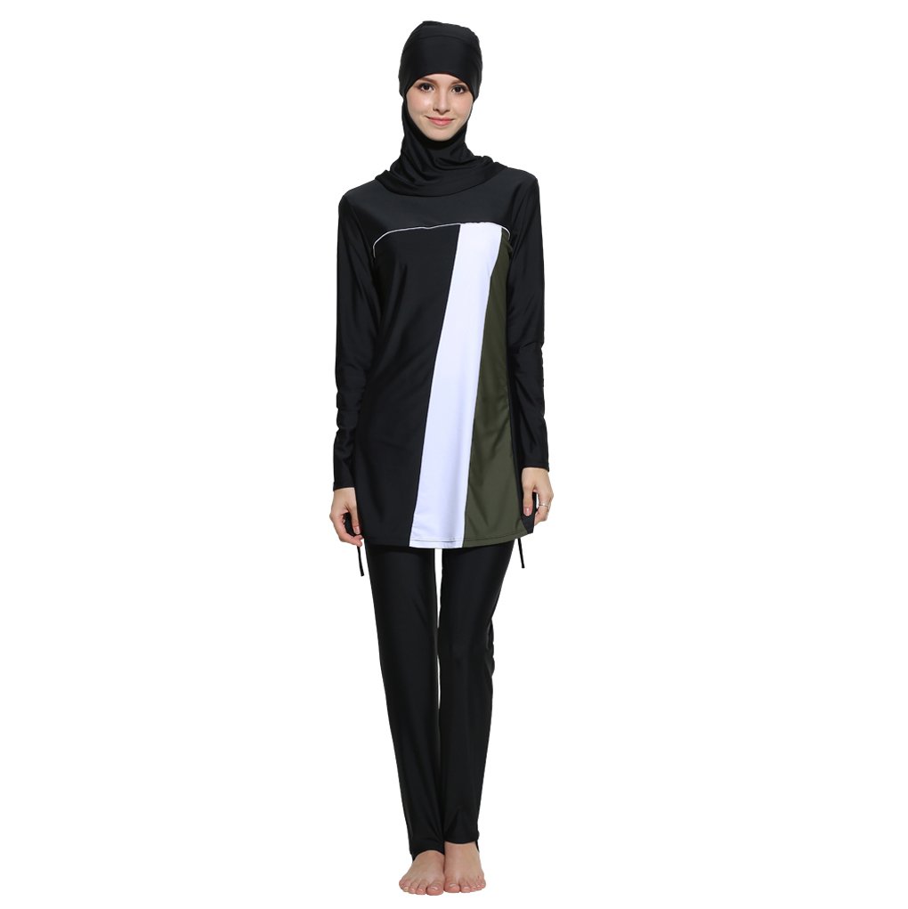 MAGNIVIT Women's Modest Islamic Swimsuits with Hijab Full Cover Muslim