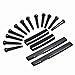 2sets Acoustic Guitar Bridge Pins & Saddle & Nut Black