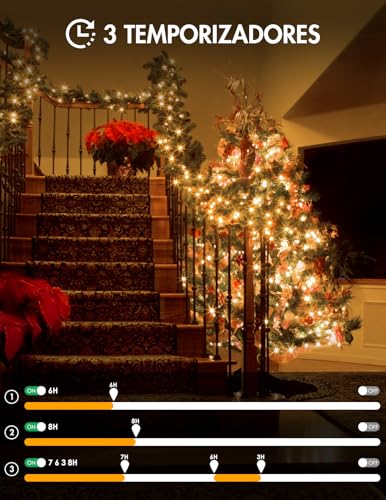 BESCOST Outdoor String Lights 100 m, 1000 LED String Lights, Outdoor Lights with 8 Modes, Waterproof Outdoor LED Lights, Decoration for Christmas, Party, Wedding, Patio, Garden, Festival, etc