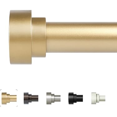 Amazon.com: HEI! DEAR Gold Curtain Rods 72 to 144 Inch(6-12FT),1