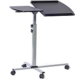 Techni Mobili RTA-B003-GPH06 Rolling Adjustable Laptop Cart, Graphite