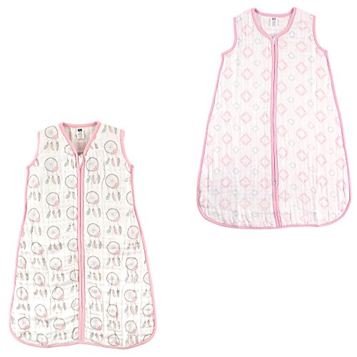 Hudson Baby Unisex Muslin Cotton Sleeveless Wearable Sleeping Bag, Sack, Blanke…