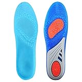 SNOW GEL Sports Insoles,Sports Orthotic Insoles,Full Length Performance Shoe Inserts, with Best buffer and Shock Absorption, Relieve Foot Pain and Fasciitis (US Men's (7.5-14))