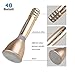 VERKB Wireless Microphones Karaoke Pro, 3-in-1 Bluetooth Aluminium Alloy Karaoke machine KTV for Apple iPhone Android Smartphone Or Pc(Golden)