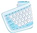 Sungwoo Foldable Silicone Keyboard USB Wired Waterproof Rollup Keyboard for PC Notebook Laptop (Blue)