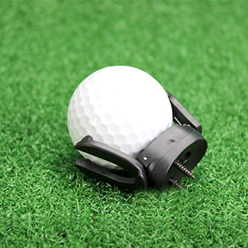 JJYHEHOT Golf Ball Pick Up Tool Saver Putter Grip Retriever Mini Foldable Plastic Claw Grabber Sucker Golf Accessories Tool, Black (4 Pack)