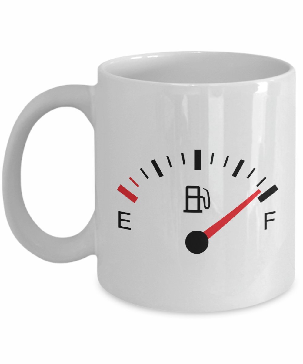 Buy Fuel Gauge Coffee Mug, White, 11 oz Unique Gifts By huMUGous Online at desertcartUAE