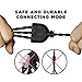 YCOLORJ Judy Lighting - Vintage Pendant Light Kit Plug in Hanging Lighting Fixture 24.5FT Cord Set, Triple Socket Chandelier Swag Lights with 4 Hook Sets & On/Off Switch for Edison Bulb (Pearl Black)