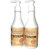 La Palm Healing Therapy Massage Lotion - Honey Pearl - 8oz (Pack of 2)