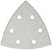 Bosch SDTW042 3-1/2 In. 40 Grit 25-Piece White Detail Sander Abrasive Triangles for Paint