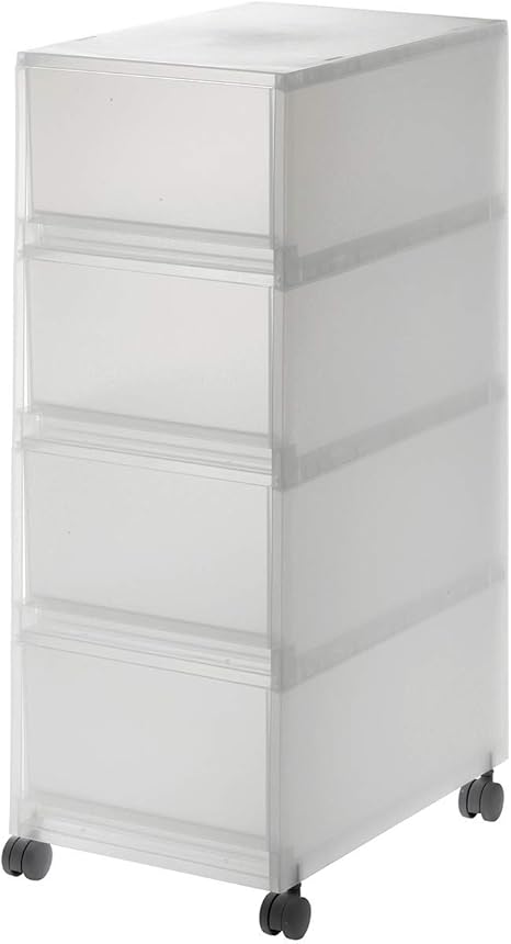 Amazon 無印良品 Ppケース 引出式 キャスター付 深型 4段 約２６ ３７ ７０ｃｍ 収納用品 オンライン通販