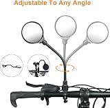 Flintronic 2 x 360 Degree Rotating Wide Angle Bicycle Mirrors 8cm Convex ABS view 2