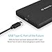 ORICO 2.5'' USB C External Hard Drive Enclosure, SATA 3.0 to USB 3.1 Gen2 6Gbps Case for 2.5 Inch HDD/SSD Support Max 6TB with UASP Tool Free(2189C3)