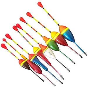 Vorcool Flotteurs De Pêche Flotteurs De Pêche En Mousse Mélanger Les Flotteurs De Pêche à Bouée Verticale De Style Pour La Carpe 10 Pièces/ensemble