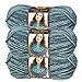 Lion Brand Yarn (3 Pack) Acrylic & Wool Chunky Yarn for Knitting Crocheting Soft Yarn Bulky #5