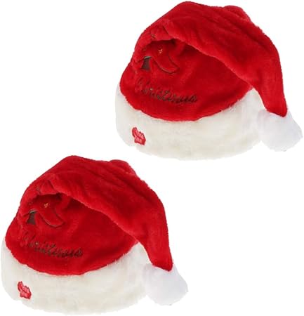 Immagini Di Cappelli Di Babbo Natale.Ipotch 2 Pezzi Di Cappello Di Babbo Natale Elettrico In Equilibrio Con La Cuffia Di Natale Musica Gioco Di Ruolo Costumi Di Gioco Per Donna Uomo Amazon It Casa E Cucina
