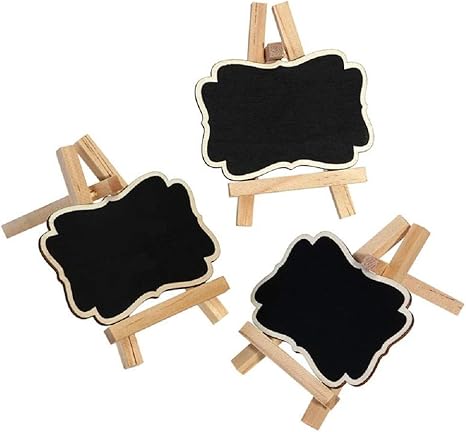 Amazon Com 3pcs Framed Chalkboard Vintage Mini Wood Chalkboard