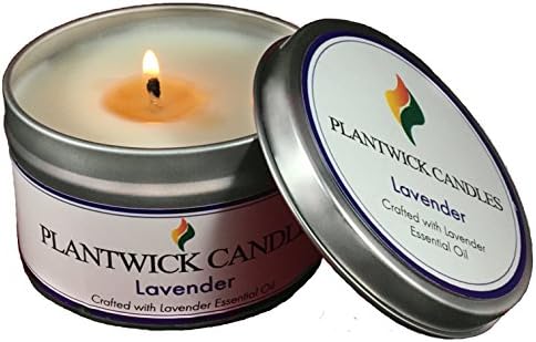 Plantwick Candles | Lavender Scent (100% Plant Based - Soy Wax and Essential Oils) 8oz