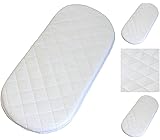 Bluemoon Bedding Breathable Mattress Fits IZZIWOTNOT Maize Moses Basket Mattress Replacemnet Mattress Size 74x28 cm