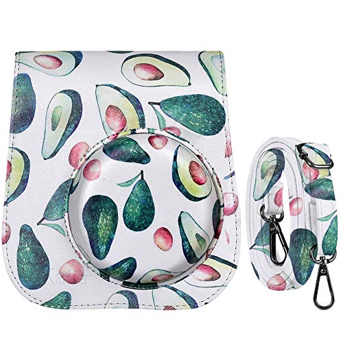 Katia Camera Case Bag Compatible for Fujifilm Instax Mini 9 Instant Film Camera, Also for Fujifilm Instax Mini 8 Instant Film Camera, with Accessories Pocket and Strap - Avocado