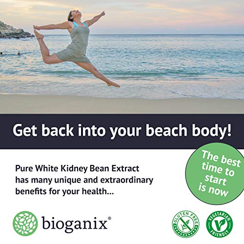 Pure White Kidney Bean Extract 1800mg Serving (200 Capsules) Best Carb and Fat Blocker & Starch Intercept Supplement for Weight Loss