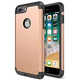 iPhone 8 Plus Case, Trianium Protanium Apple iPhone 8Plus Case (2017) with Heavy Duty Protection / Shock Absorption / Dual Layer TPU + Rigid Back Armor / Anti-Scratch / Reinforced Corner -Gold