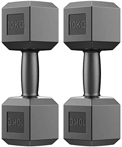 SYXX Hexagonal Environmental Dumbbells, Men's Environmentally-Friendly Rubber Handbell Hexagonal Yaling, Home Sports Fitness Equipment, Home Gym Fitness Equipment Exercise Arm Muscles