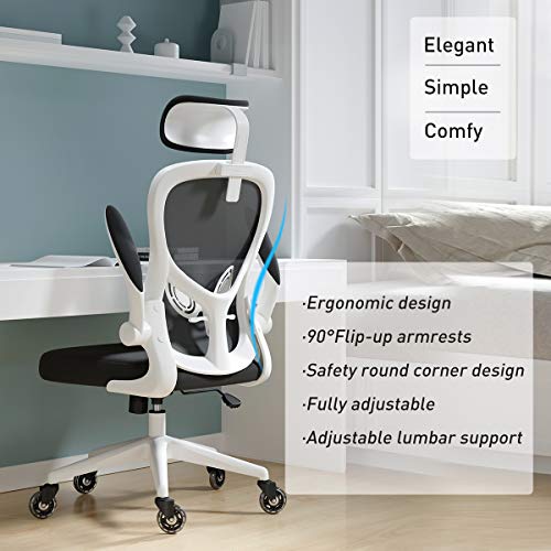 Hbada Office Chair, Home Ergonomic Desk Chairs with Flipup Arms