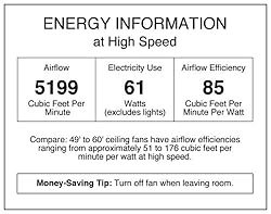 Westinghouse 7224200 Comet Indoor Ceiling Fan with