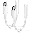 Samsung S24 USB Type C to 3.5mm Headphone Jack Adapter for Samsung Galaxy A16/A15/A55/A54/S25/S24 Ultra/S23/S22/S21/S20,2Pack USB C to Aux Audio Jack Adapter Dongle Cable Cord for iPhone 16/15/Pixel 9