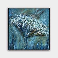 Framed Canvas Wall Art Abstract Canvas Prints Home Artwork Decoration for Living Room,Bedroom - 16x16 inches