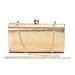 Womens Evening Clutch Bag Wedding Purse Bridal Prom Handbag Party Bag (8833-151 gold)